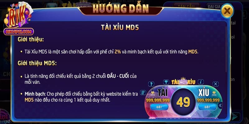 Hiểu rõ cơ chế hoạt động của Tài Xỉu MD5